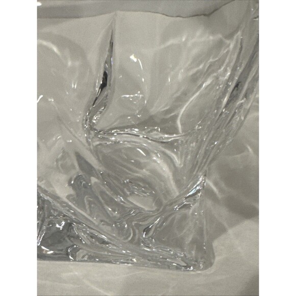 Set of 2 Mikasa Crystal "Motion" Twist Base Double Old Fashioned Glasses 3 3/4" - Picture 6 of 6